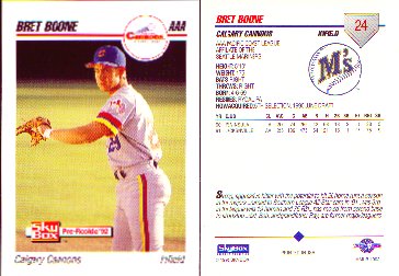 Baseball Card Checklist - Bret Boone